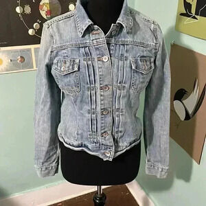 Gap rare limited edition, pleated jean jacket, 2006 M